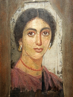 Египет Файюмский портрет женщины, I—III века.